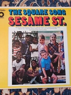 Sesame Street The Square Song Kids Music Album Vinyl. Nostalgia, Vintage, Retro
